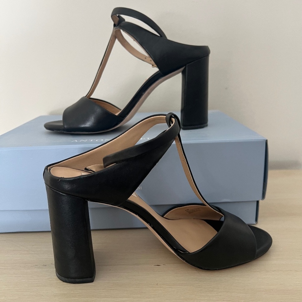 Antonio Melani  Gracennn black ankle strap  dress shoe size 6.5